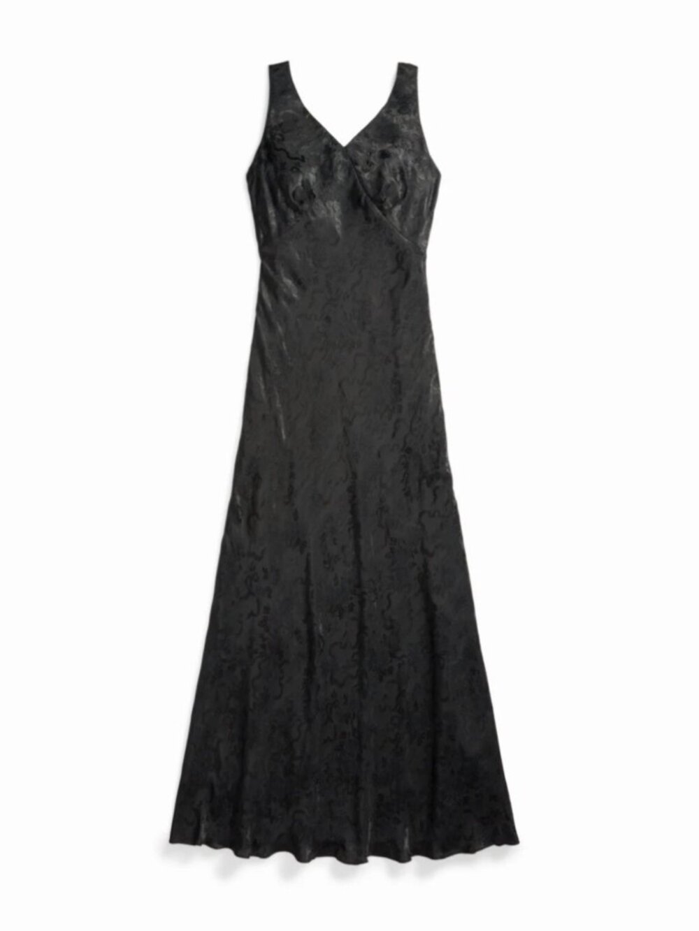 NWT RARE Double Ralph Lauren (Double RL) Jacquard Sleeveless Black Maxi Dress